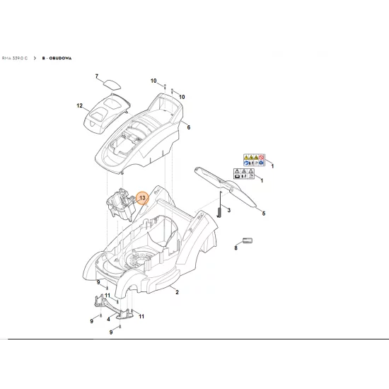 STIHL Uchwyt akumulatora 6320 403 0405